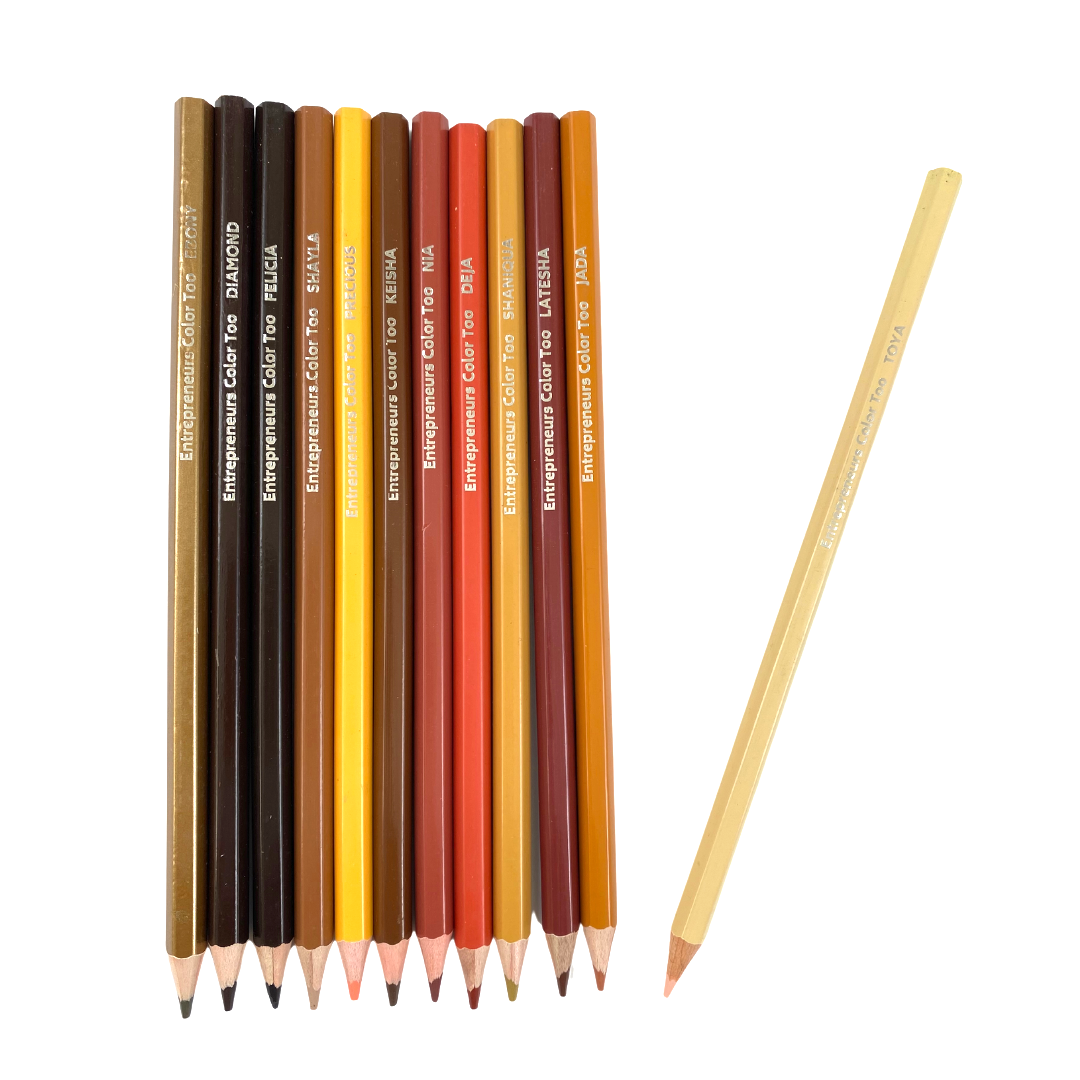 Shades of Brown - Entrepreneurs Color Too® Skin Tone Colored Pencils