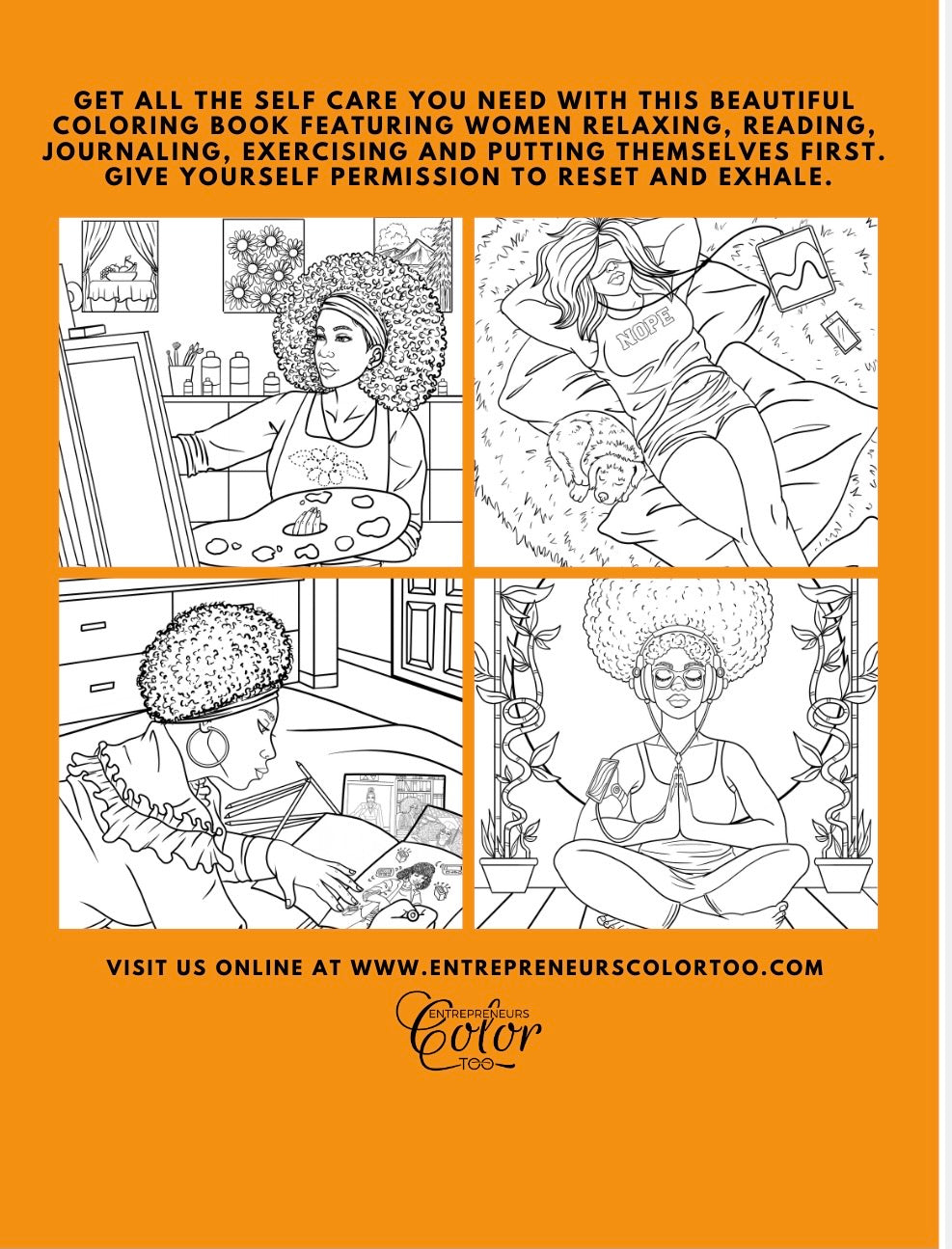 Good Vibes: Adult Coloring Book For Black Women