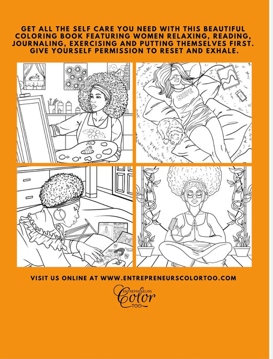Black Women Coloring Book Grayscale Coloring Pages for Adult