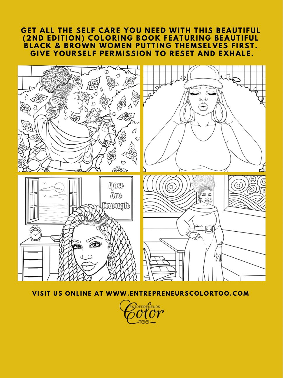 24 Shades of Business COLORING BOOK  Black Girl Coloring Book –  Entrepreneurs Color Too
